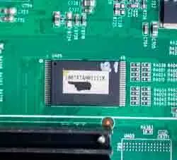 Foto da posição da nand tsop 48