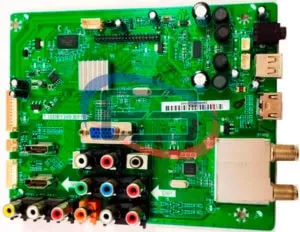 Foto da placa do televisor utilizado