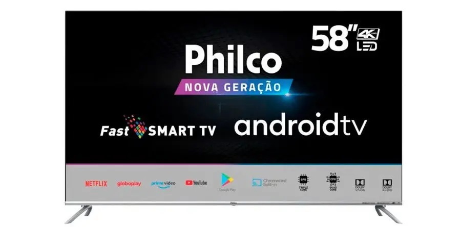 Televisor philco tv-ptv58f60sn-4k